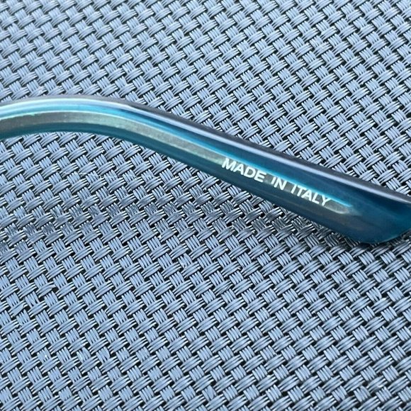 Uomo Women Sunglasses Blue/Silver Tone Metal/Acetate Frame 51[]18 147 Made in It